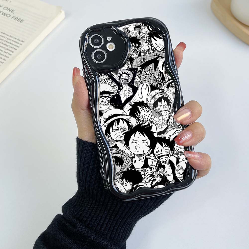 

Samsung Galaxy A24 A14 для iPhone 15 Xiaomi Poco X5 Redmi 13C Huawei Honor 90 Чехлы для телефонов A28 One Piece Луффи Аниме эксклюзивный кремовый чехол Мягкий чехол Samsung S24 Ultra 5G чёрный