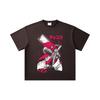 260 GSM Double Yarn 32 Count 100% Cotton Chainsaw Man V16 Denji Print Unisex Heavy Cotton T Shirt