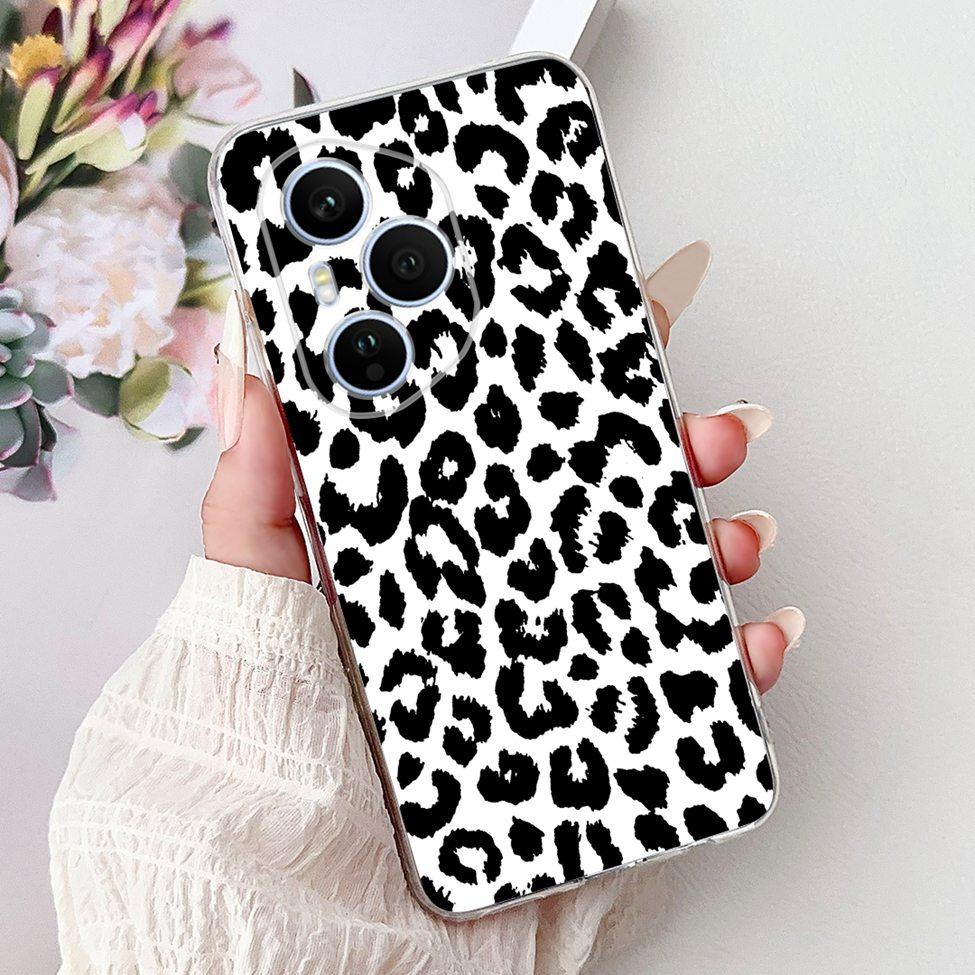 Clear For Honor 400 Pro Case DNP-NX9 Cute Cartoon Cat Fashion Flower Funny Painted Soft Bumper For Honor 400Pro Back Cover Funda