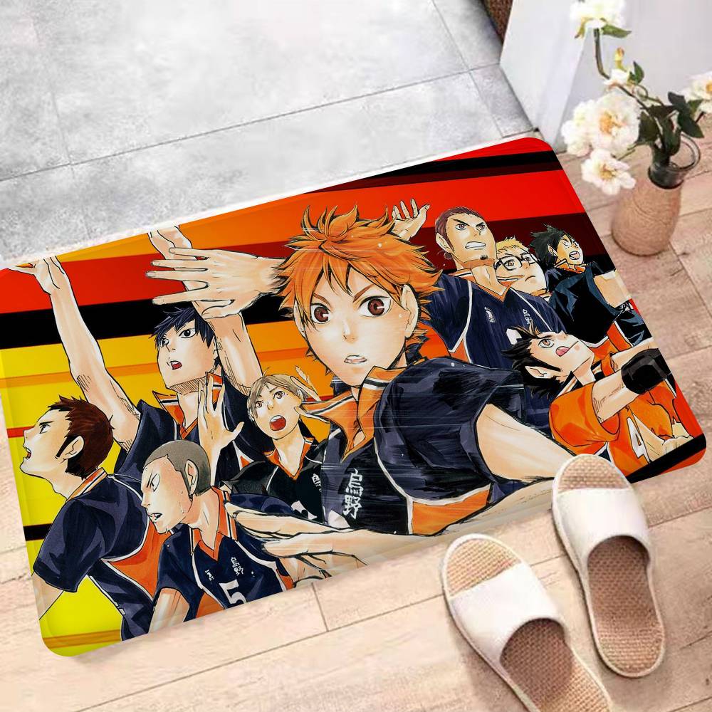

Anime Haikyuu Bath Mat Anti Slip Absorbent Long Strip Cushion for Bathroom Bedroom Welcome Doormat 40x60 cm