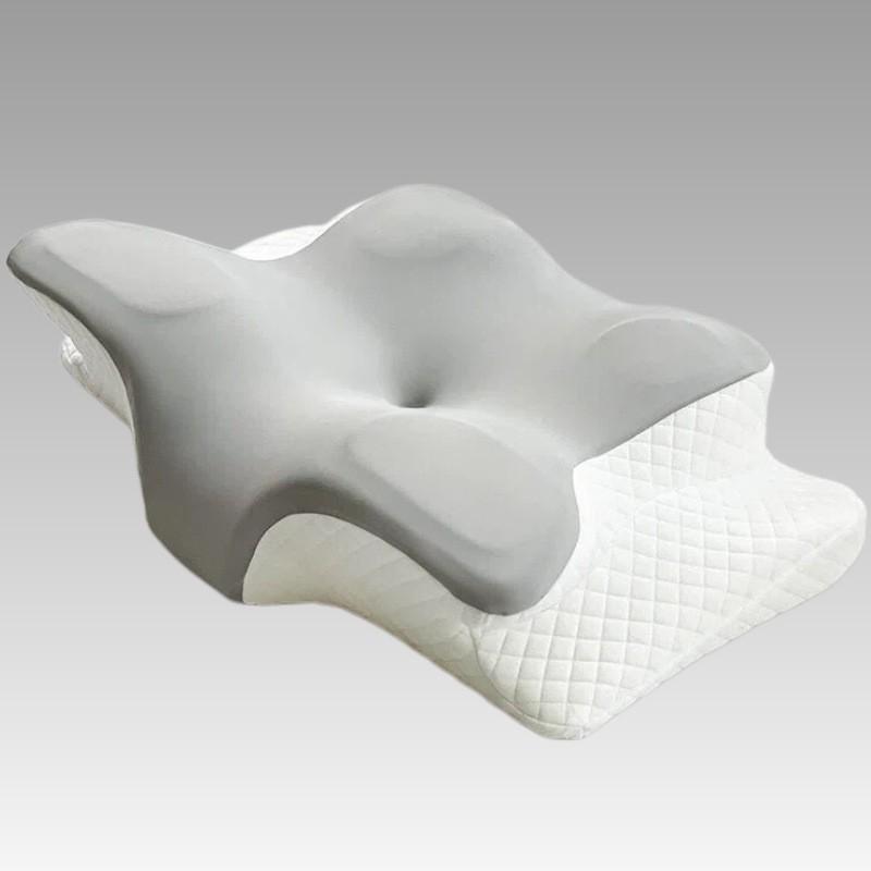 Butterfly Shape Memory Foam Pillow Side Sleepers Adults Neck Support Medium Firmness Ergonomic Contour