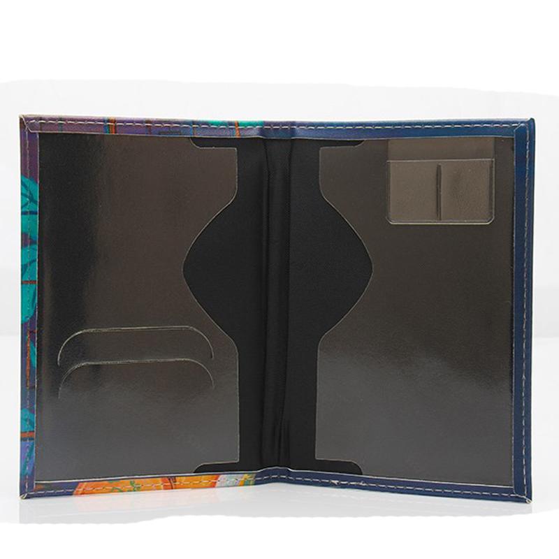 New Exquisite Mural Passport Cover Travel Accessories Cartoon PU Passport Holder Women Ticket ID Credit Card Holder Case