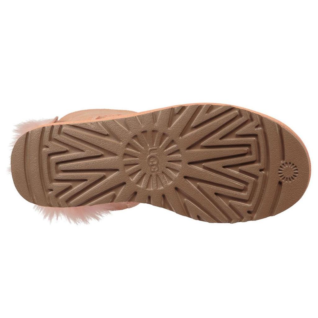 UGG Fluff Bow Mini Fleece Lined Pink Red Women's 1094967-SNTN
