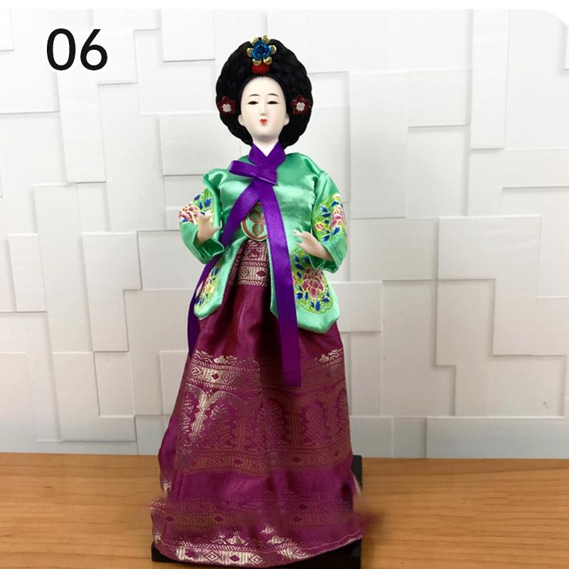 Korean Palace Hanbok Doll Ornament Princess Korean Drama Doll Toy Restaurant Home Decor Display Miniatures Desktop Ornament Gift