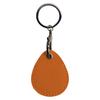 Customized leather water drop small card cover, keychain protective cover, elevator card cover ins community access card cover, customized oem.