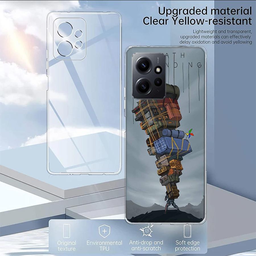 Game Death Stranding Phone Case For Redmi Note 14 15 Pro 5G 13 12 Pro Plus 11 11T 11E 11S 10 Pro 10S 9 9S Cover Cell Clear TPU C