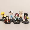 Q Posket Figure  Demon Slayer Mini Figurine 5Pcs 10Pcs 12Pcs 15Pcs Sets Kimetsu No Yaiba Small PVC Dolls Desktop Decora