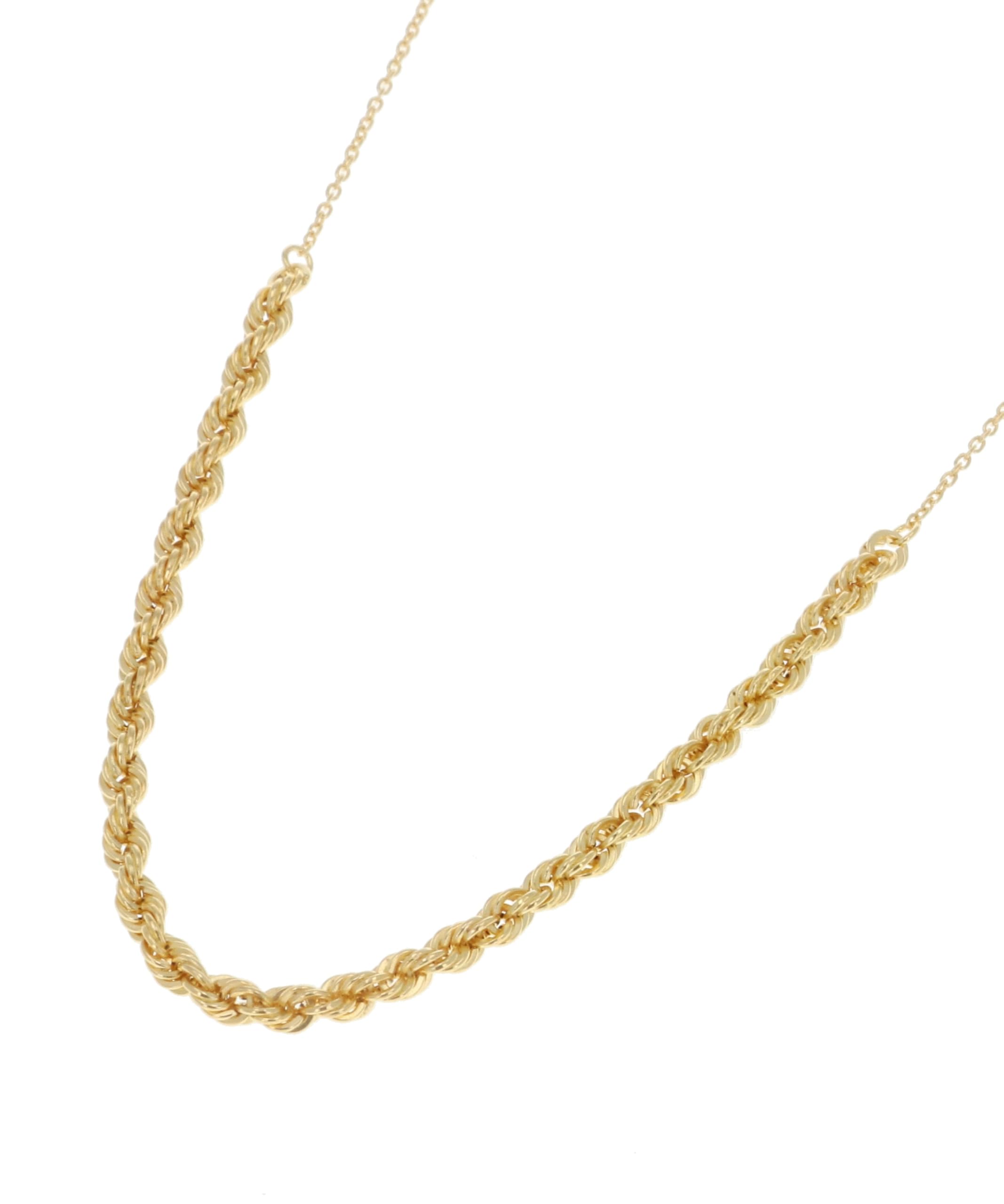 

D Collection 18K Yellow Gold Design Chain DGL0042YG Necklace, 40cm, золотий