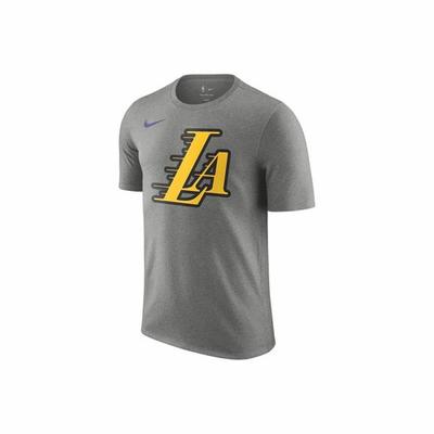 NBA Collaboration Men's Crew Neck Short Sleeve T-Shirt In Gray