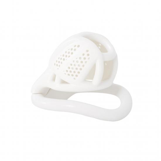 Resin Penile Plastic Restraint Cage S/M/L Easy to Clean Invisible Arc Ring Honeycomb Mesh Male Chastity Lock Sex Products