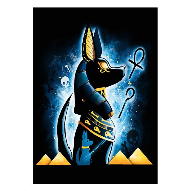 Cartoon Egyptian Mythology Anubis Bastet Print Poster Canvas Painting Modern Wall Art Picture For Living Room Bedroom Home Decor