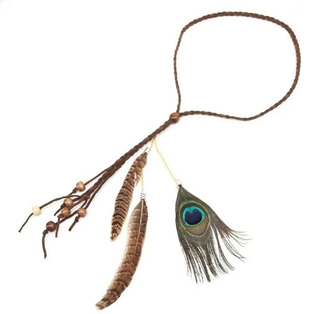 Versatile Boho Hairband Feather Ethnic Hair Accessories Creative Feather Headband  Girls Gifts