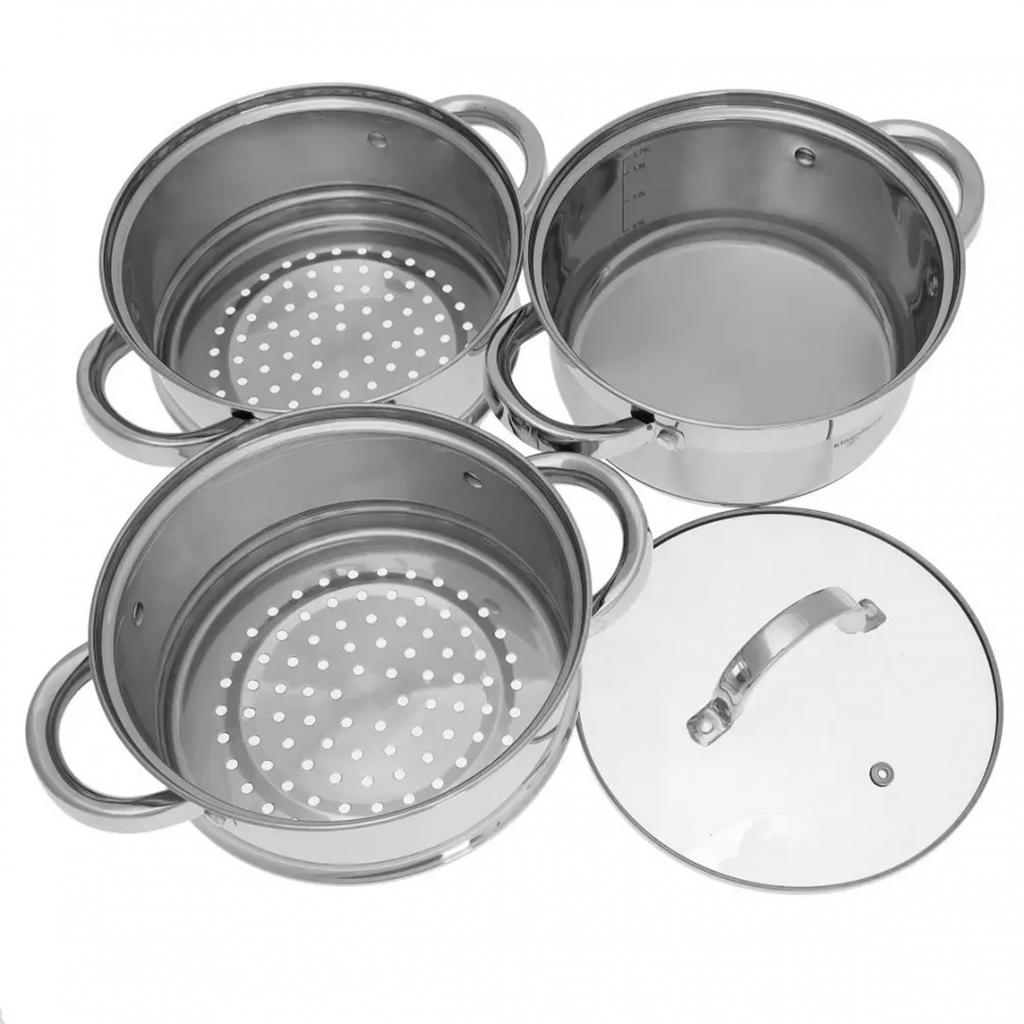 KLAUSBERG DAMPFTOPF 4 TEILE 18cm KB-7136