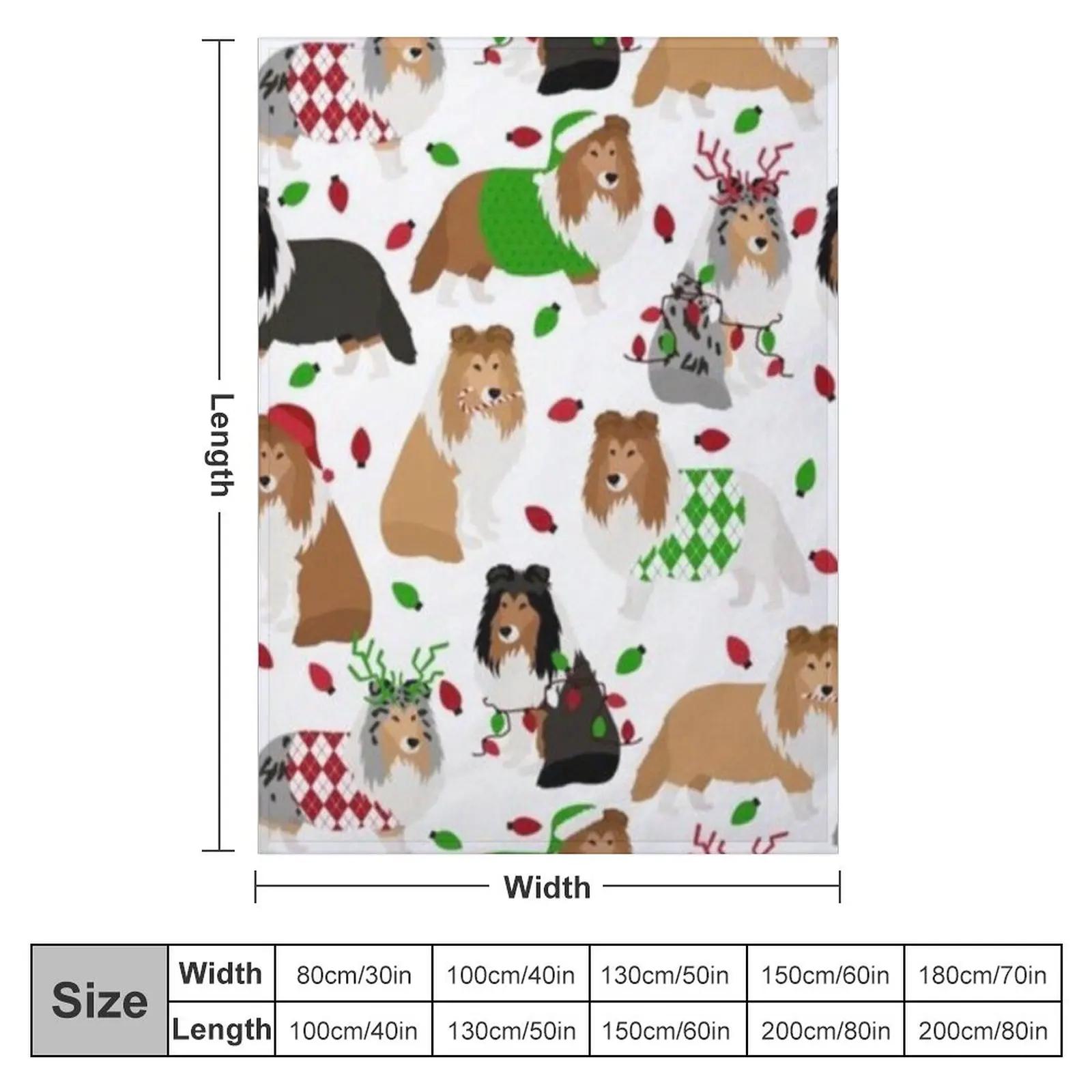 SHELTIE Throw Blanket Flannels Blanket manga Vintage Blanket 75cmx90cm серый