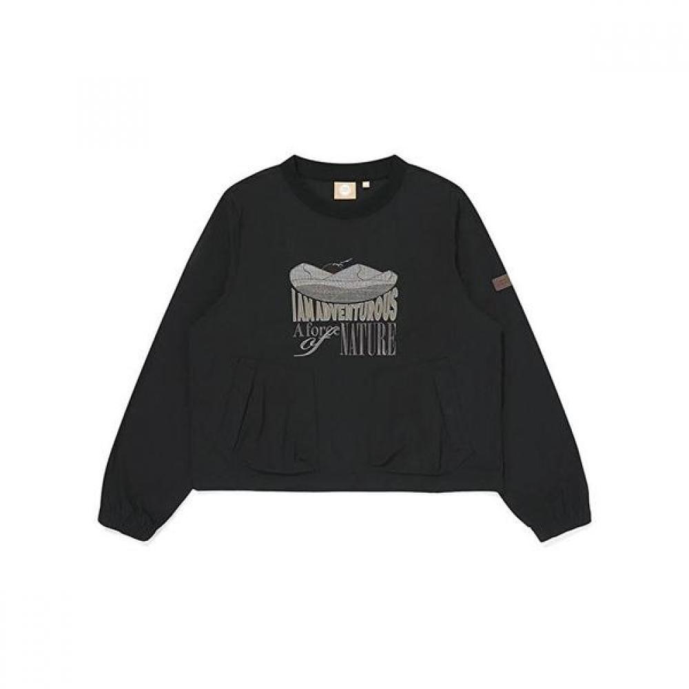 Bbc Earth W Nature Embroidery Woven sWeatshirt olives/90