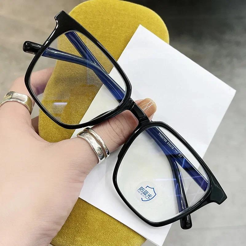 Vintage Square Myopia Glasses for Women Men Transparent Frame Nearsighted Prescription Eyewear Computer Diopter