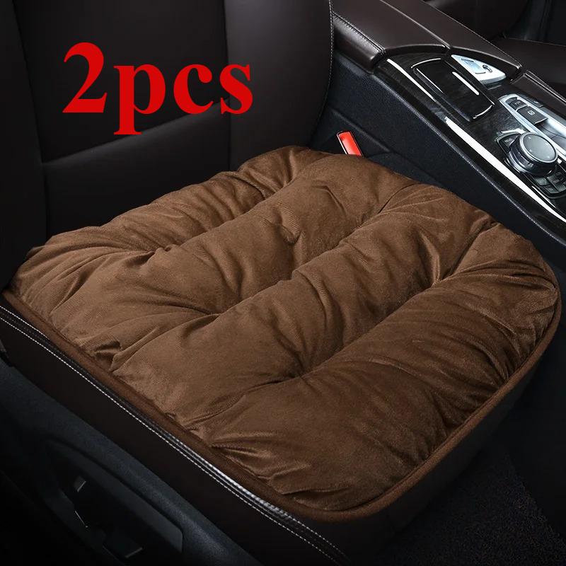 Car seat covers, winter short fleece seat cushions, BMW i3, i4, i5, i7, ix3, ix1, i8 car seat cushion front pads 2 pieces