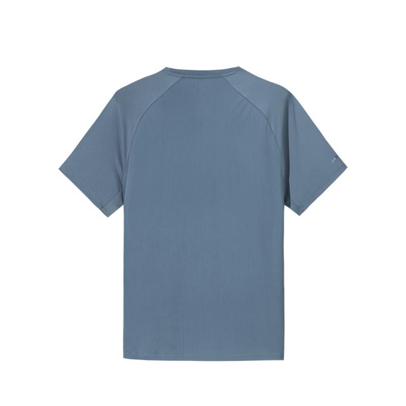 Anta Trainingsserie Sportlich Lässig Einfach Rundhals Pullover Kurzarm T-Shirt Herren Oberteile Kaninchen-Grau 952527107-2