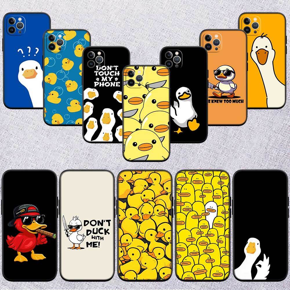 DUCK Cartoon Phone Case for Redmi Note 12 12S 12C 13 13C 13R 14 14S 14R 14C 11A 13X A3 A3X A4 A5 Pro Max Plus