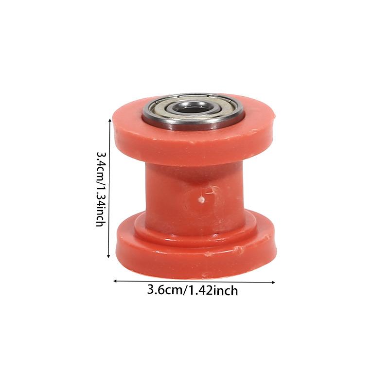 Motorcycle motorbike Black 8mm Motorcycle Parts Tensioner Roller Anti-Slip Wheel with Bearing