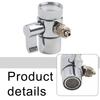 Wasserhahn-Umschaltventil Silber Über-Theke Wasserfilterkopf Schreibtisch-Wasserhahn Umschalter Wasserspender Für Badezimmer Küche