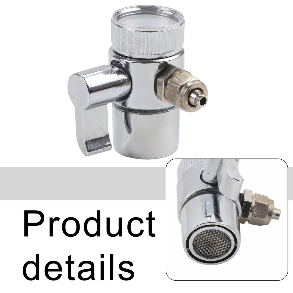 Wasserhahn-Umschaltventil Silber Über-Theke Wasserfilterkopf Schreibtisch-Wasserhahn Umschalter Wasserspender Für Badezimmer Küche