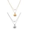 Stainless Steel Two-Layer Pearl Necklace: Anti-Oxidation, Non-Fading