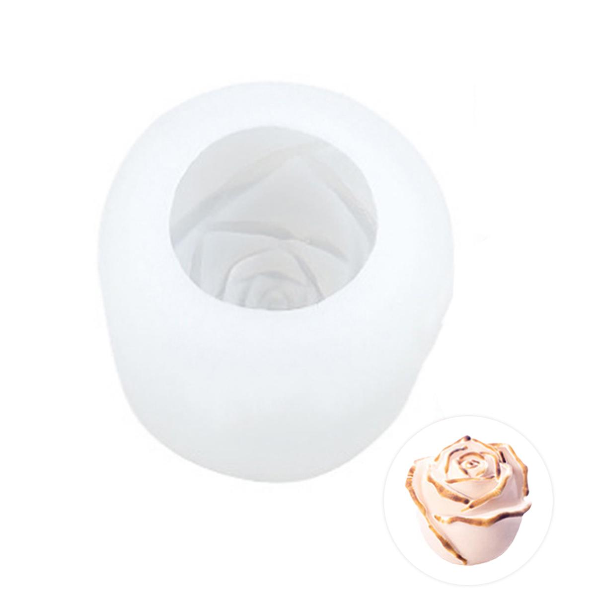 

3D Rose Silicone Resin Mold DIY Flower Candle Aromatherapy Soap Ice Cubes Chocolate Crafts Making for Valentine Day S
