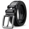 Versatile Men PU Belt Retro Casual Waist Belt Luxury Zinc Zinc Alloy Leather Belt  Elderly People