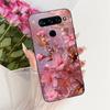 Für LG V40 V50s V35 ThinQ LG V8X ThinQ V30 2017 Handyhülle Weicher TPU-Stoßfänger Rückseite Coole Cartoon-Luxus-Schmetterlingsblume Funda