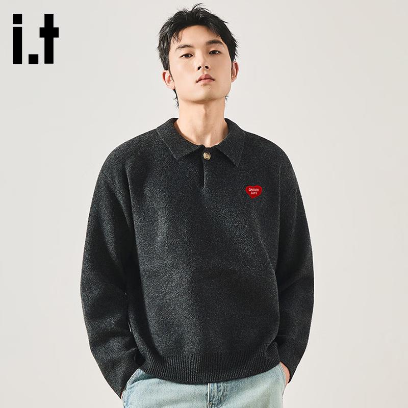 CHOCOOLATEit Men s Japanese Style POLO Collar Knit Sweater 2XL