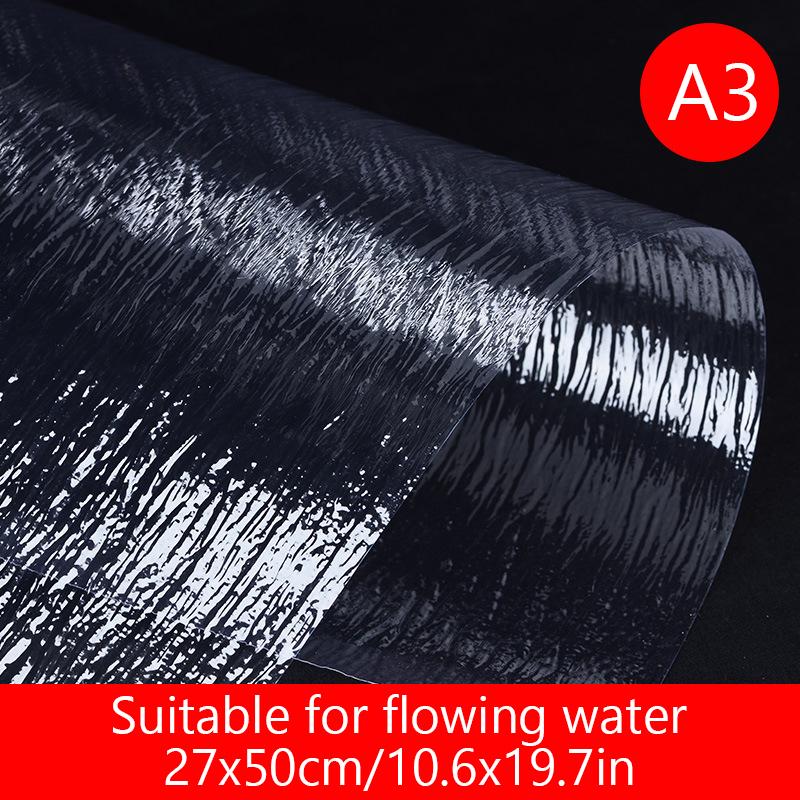 

1 шт. ПВХ рябь эффект воды бумага прозрачная модель вращающийся лист рябь воды макет пейзаж ландшафтный дизайн DIY декор ремесла