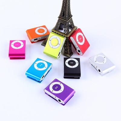 Mini Portable USB MP3 Player Mini Clip MP3 Waterproof Sport Compact Metal Mp3 Music Player with TF Card Slot