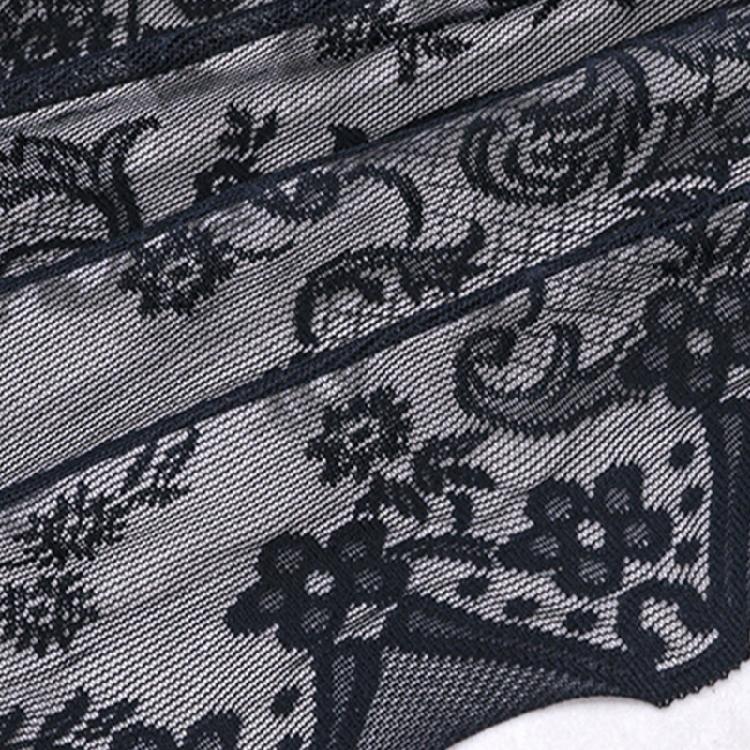 Gracefuls Laces Valance with Beadeds Accent and Florals Embroidery for Enhancing Bedroom or Living Room Ambiances