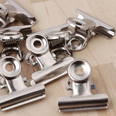 10Pcs Metal Bulldog Grip Clip Food Sealer Bag Clamp Paper Document Ticket Binder
