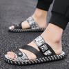 Sandalen Herren Sommer Internet-Berühmtheit Ledersandalen Herren Strandschuhe Outdoor Fahrschuhe coole Hausschuhe Herren Tide