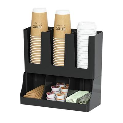 Nuevo Organizador de Tazas para Condimentos de Café de Sala de Descanso de 6 Compartimentos Vertical, Organizador de Tazas y Tapas para Sala de Descanso, Oficina, Hogar