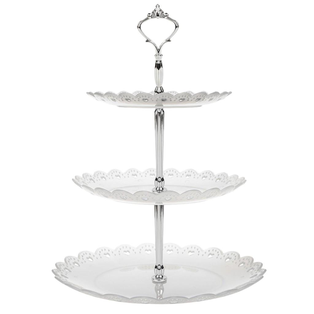 3-Tier Cupcake Stand Cake Dessert Wedding Event Party Display Tower Plate New