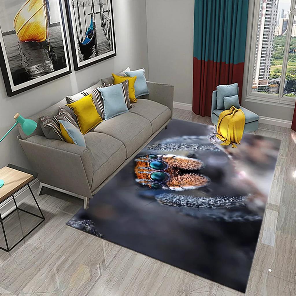 3D Natur-Thema Teppich Eingangstür Fußmatte Wald Insekt Pflanze Rutschfeste Fußmatte Wohnzimmer Schlafzimmer Badezimmer Heimdekoration