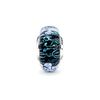 Pandora Dark blue ocean glass ripple charm 925 silver beads women's style 798938C00