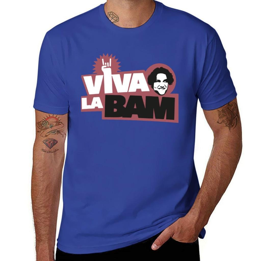 Bam Margera T-Shirt Oversized Hippie Clothes Plain White T Shirts Men