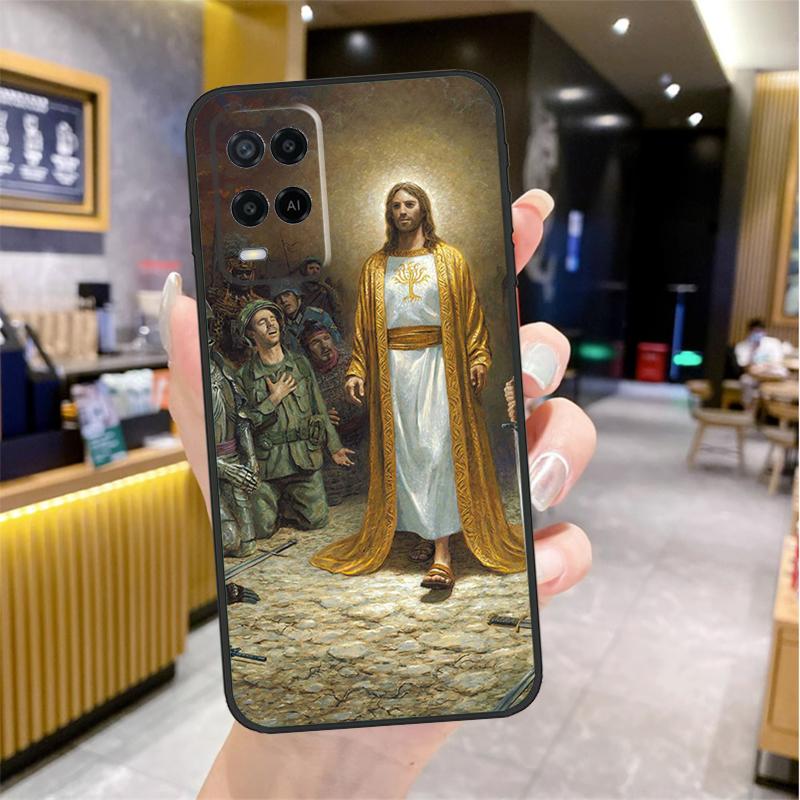 

Чехол God Jesus Для Oppo A98 A18 A38 A58 A78 A60 A80 A40 A96 A76 A16 A94 A74 A54 A15 A17 A57 A77 A5 Pro OPPO A58 4G