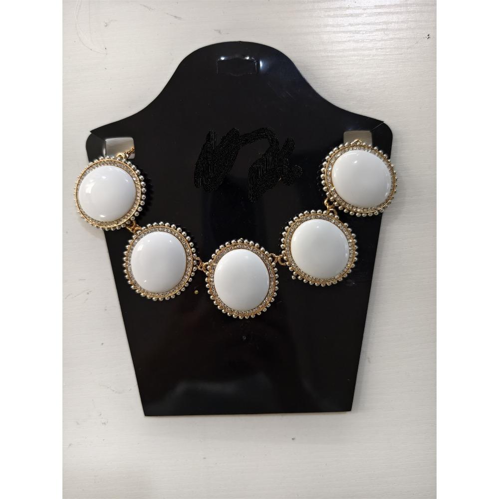 Heavy Metal Jewelry Set Temperament Geometric Ring Glossy Collar Exaggerated Irregular Bracelet Ring