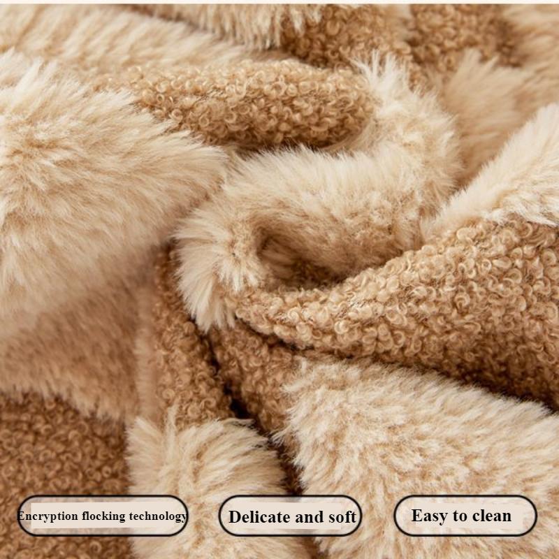 Новый минималистский плюшевый клетчатый диван-подушка — фото 4