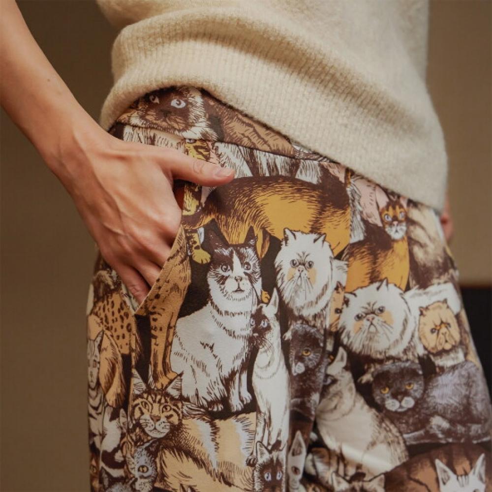L Affair Cats Soothing Warm roLL Up Jogger Pants Cocoa Lwkkapt0190 Cg
