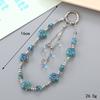 New Gradient Trumpet Flower Pendant Short Phone Chain Women's Bag Charm Keychain Pendant