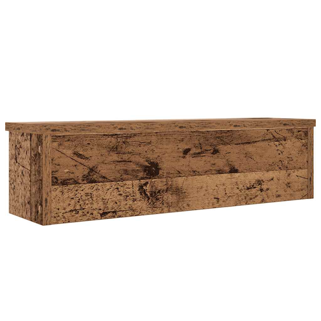 Vidaxl Półki Kuchenne Składane, 2 Szt., Stare Drewno, 60X15X16 Cm