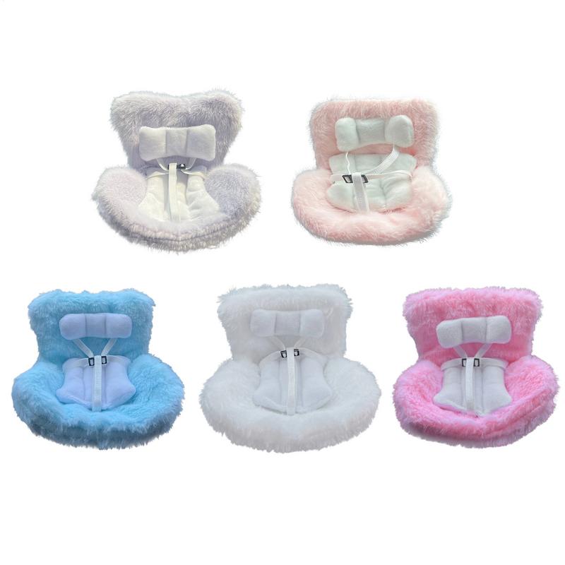 Car Seat for Plush Dolls Car Safety Seat for Dolls Automotive Toy Display Decor with Air Vents Clip for RV Automobile Sedan