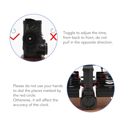 Vintage Retro Digital Flip-Down Clock, Battery-Operated, Easy To Read, Smooth Base, Polished Surface, Versatile Placement (Black)