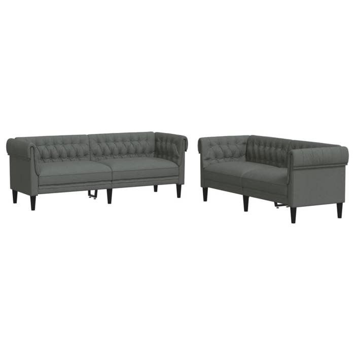 VidaXL Ensemble de Canapés 2 pcs, Chaise de canapé avec Accoudoirs et Dossier, Meuble de Salon Salle de Séjour, Moderne, 3209201